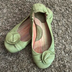 Rare Sage Green Born Flats